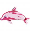 649/4 -H Delfin rosa Glitter